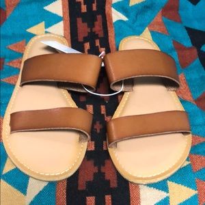 Old Navy NWT Cognac Slide Sandals 8